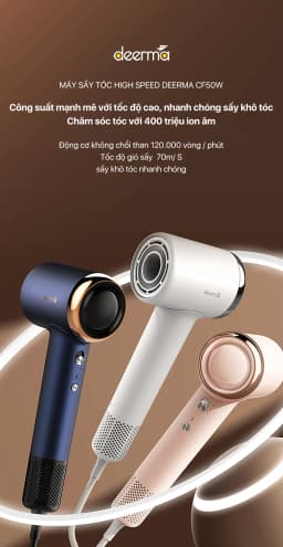 So sánh giá Máy sấy tóc Deerma DEM-CF50W - Tìm sản phẩm giá rẻ nhất - Ảnh 6