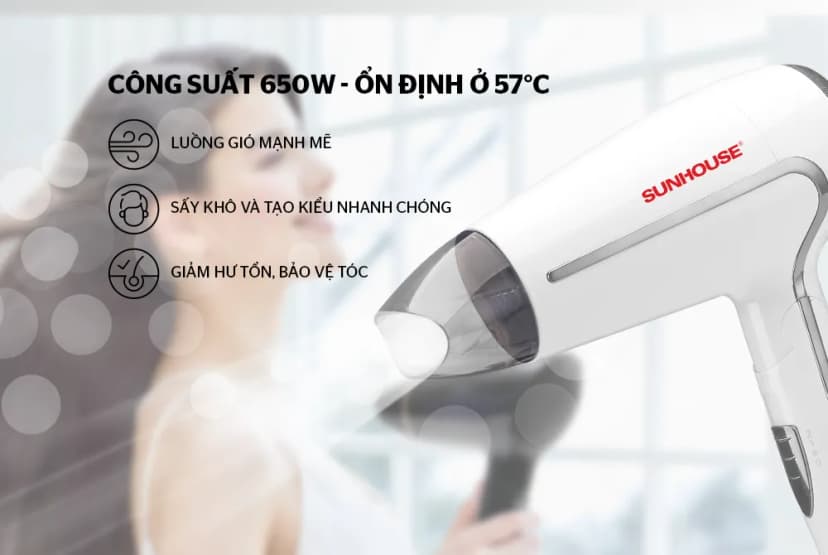 Máy sấy tóc Sunhouse SHD2308W - Giá rẻ nhất hôm nay - Ảnh 14