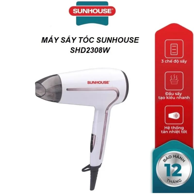 Máy sấy tóc Sunhouse SHD2308W - Giá rẻ nhất hôm nay - Ảnh 8