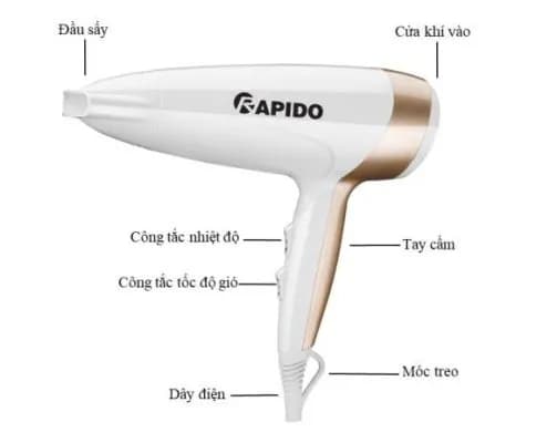 Top 1 so sánh giá Máy sấy tóc tốc độ cao Rapido RHD-1400LM - Tìm sản phẩm giá rẻ nhất - Ảnh 13