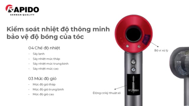 Top 1 so sánh giá Máy sấy tóc tốc độ cao Rapido RHD-1400LM - Tìm sản phẩm giá rẻ nhất - Ảnh 7
