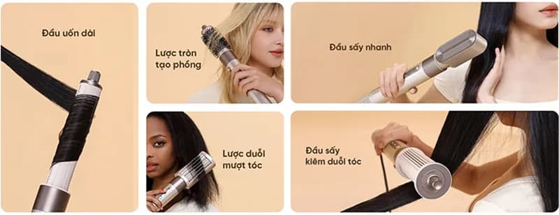 So sánh giá Máy sấy tóc và tạo kiểu đa năng Dreame AirStyle AMF17A - Tìm sản phẩm giá rẻ nhất - Ảnh 6