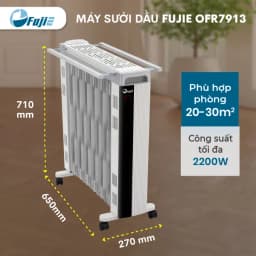So sánh giá Máy sưởi dầu FujiE OFR7913 - Tìm sản phẩm giá rẻ nhất - Ảnh 9