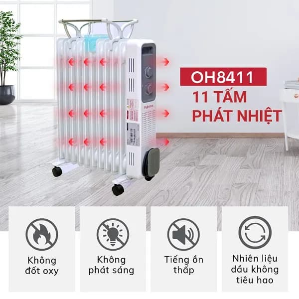 So sánh giá Máy sưởi dầu FUJIHOME OH8411 rẻ nhất? - Ảnh 12