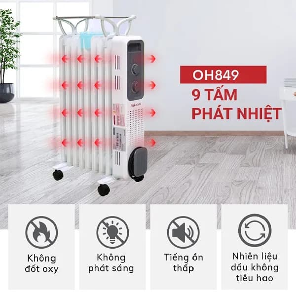 So sánh giá Máy sưởi dầu FUJIHOME OH849 rẻ nhất? - Ảnh 18