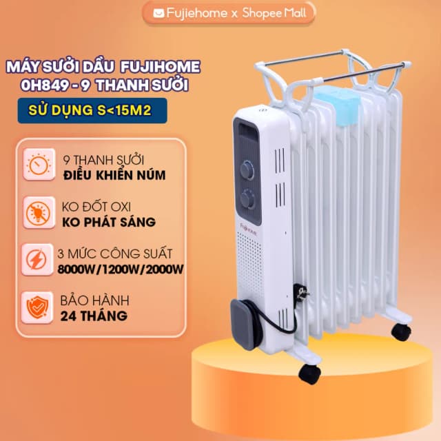 So sánh giá Máy sưởi dầu FUJIHOME OH849 rẻ nhất? - Ảnh 19