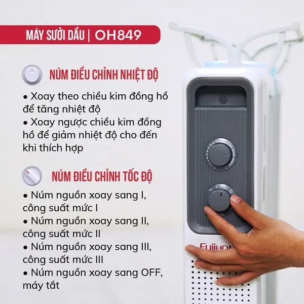 So sánh giá Máy sưởi dầu FUJIHOME OH849 rẻ nhất? - Ảnh 10