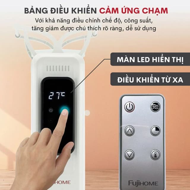 So sánh giá Máy sưởi dầu FUJIHOME OH8613 rẻ nhất? - Ảnh 9