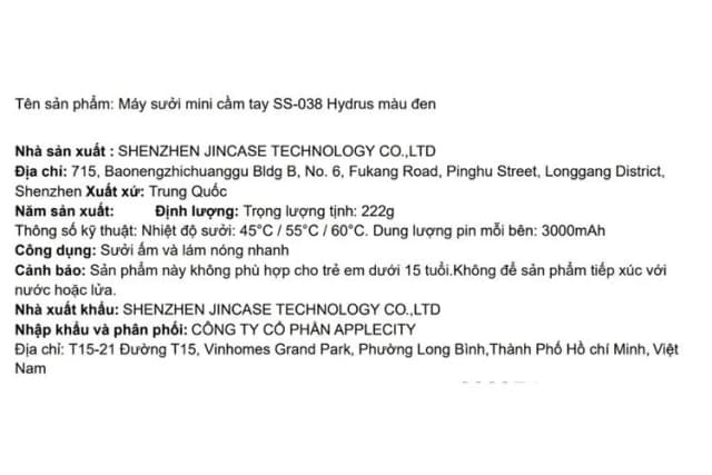 So sánh giá Máy sưởi mini cầm tay Hydrus SS-038 rẻ nhất? - Ảnh 2