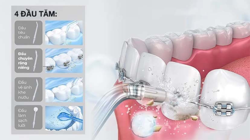 Máy tăm nước Halio UltraClean Express Hydro Floss Muted Rose - Giá rẻ nhất hôm nay - Ảnh 3