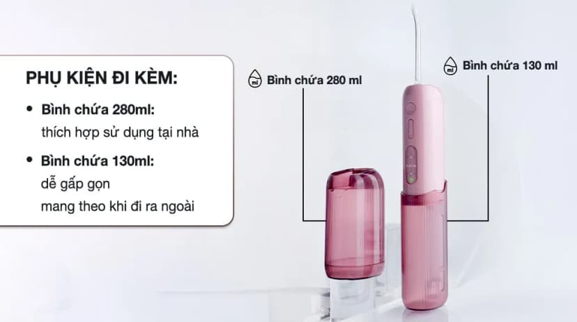 Máy tăm nước Halio UltraClean Express Hydro Floss Muted Rose - Giá rẻ nhất hôm nay - Ảnh 4
