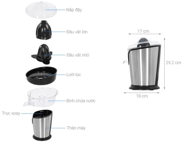 So sánh giá Máy vắt cam Hafele 100W GS-401 rẻ nhất? - Ảnh 7