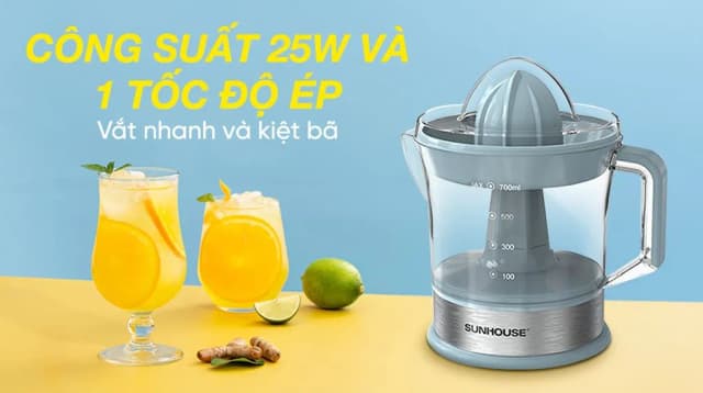 So sánh giá Máy vắt cam Sunhouse 25W SHD5500DMX rẻ nhất? - Ảnh 2