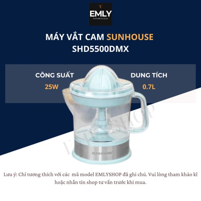 So sánh giá Máy vắt cam Sunhouse 25W SHD5500DMX rẻ nhất? - Ảnh 6