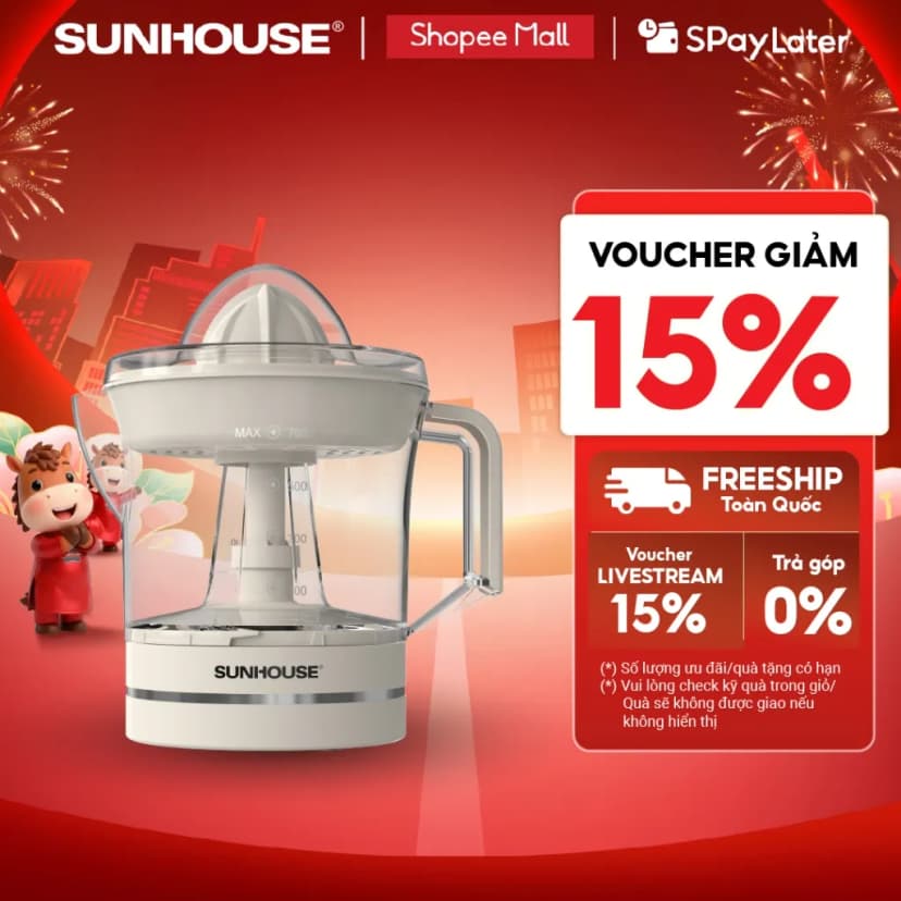 So sánh giá Máy vắt cam Sunhouse 25W SHD5510 - Tìm sản phẩm giá rẻ nhất - Ảnh 15