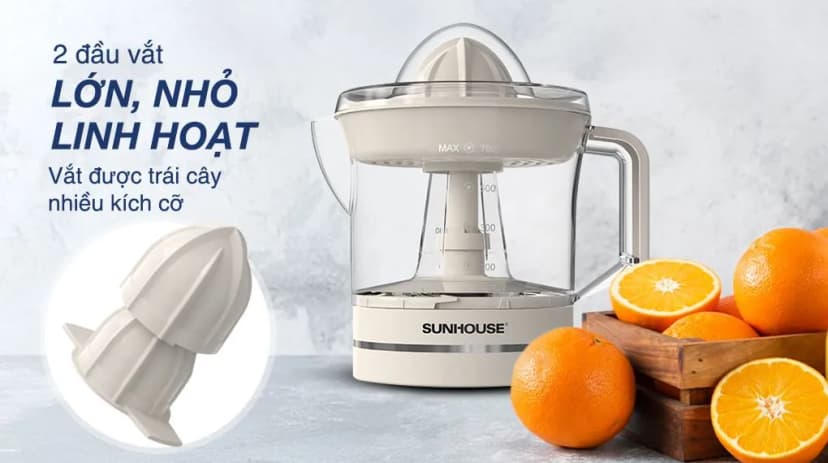 So sánh giá Máy vắt cam Sunhouse 25W SHD5510 - Tìm sản phẩm giá rẻ nhất - Ảnh 6