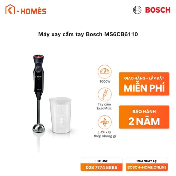 Top 1 so sánh giá Máy xay cầm tay Bosch MS6CB6110 - Tìm sản phẩm giá rẻ nhất - Ảnh 13