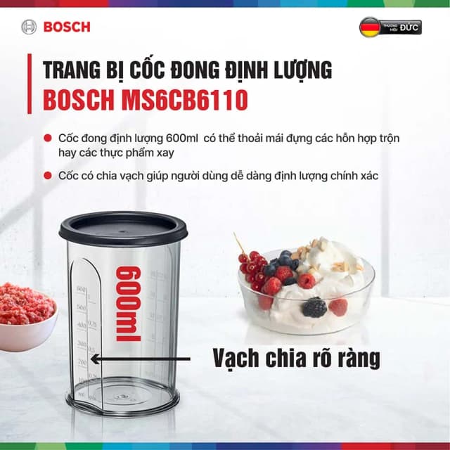 Top 1 so sánh giá Máy xay cầm tay Bosch MS6CB6110 - Tìm sản phẩm giá rẻ nhất - Ảnh 17
