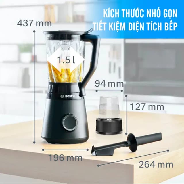 So sánh giá Máy xay sinh tố Bosch MMB6176B rẻ nhất? - Ảnh 11
