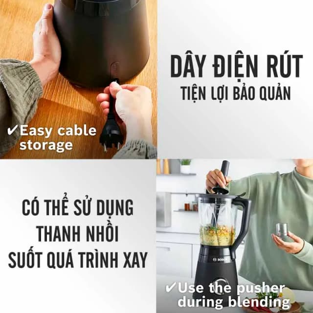 So sánh giá Máy xay sinh tố Bosch MMB6176B rẻ nhất? - Ảnh 13
