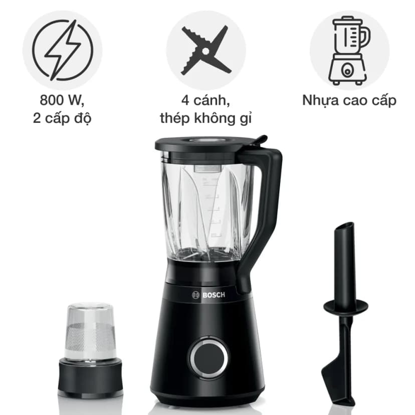 So sánh giá Máy xay sinh tố Bosch MMB6176B - Tìm sản phẩm giá rẻ nhất - Ảnh 3