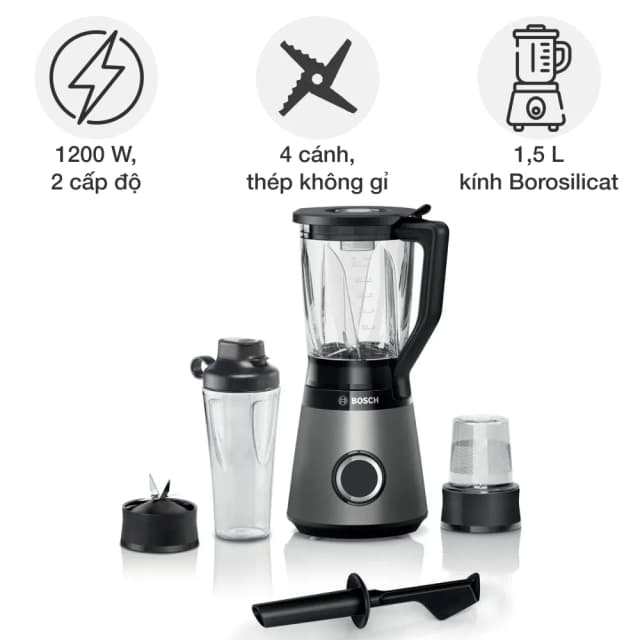 So sánh giá Máy xay sinh tố Bosch MMB6177S rẻ nhất? - Ảnh 2