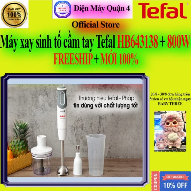 Top 1 so sánh giá Máy xay sinh tố cầm tay Tefal BL1C0230 - Tìm sản phẩm giá rẻ nhất - Ảnh 8