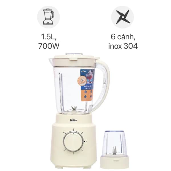 Máy xay sinh tố đa năng Bear BL-4H15T - Ảnh 8