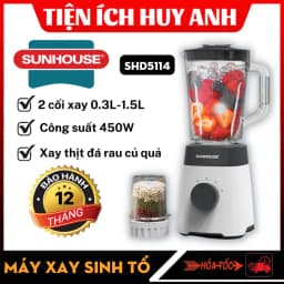 Máy xay sinh tố đa năng Sunhouse SHD5318 - 2 cối - Giá rẻ nhất hôm nay - Ảnh 19