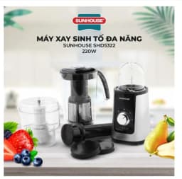 So sánh giá Máy xay sinh tố đa năng Sunhouse SHD5320 - 2 cối - Tìm sản phẩm giá rẻ nhất - Ảnh 8