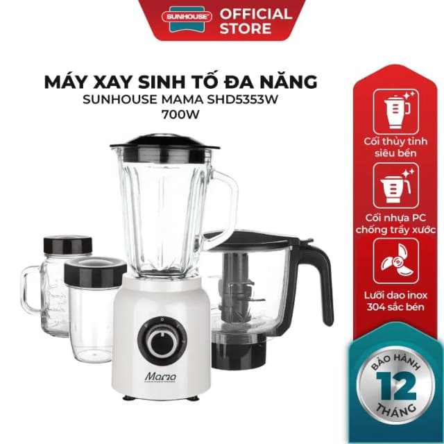 Top 1 so sánh giá Máy xay sinh tố đa năng Sunhouse SHD5331 - Tìm sản phẩm giá rẻ nhất - Ảnh 13