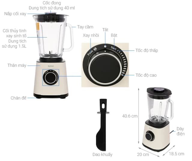 So sánh giá Máy xay sinh tố đa năng Tefal BL77TAT0 rẻ nhất? - Ảnh 4
