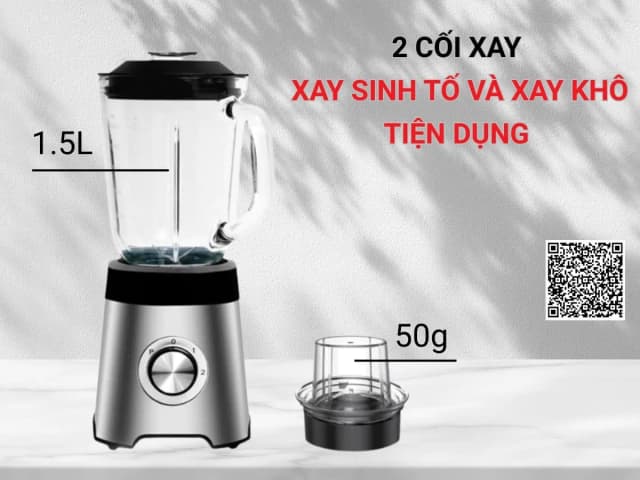 So sánh giá Máy xay sinh tố Hafele HS-B1531TX (535.44.162) rẻ nhất? - Ảnh 10