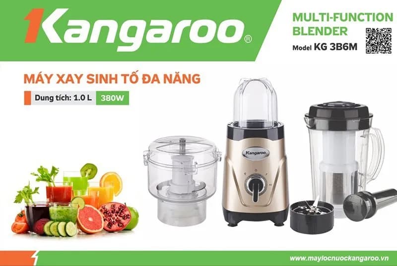 So sánh giá Máy xay sinh tố đa năng Kangaroo KG3B6M - Tìm sản phẩm giá rẻ nhất - Ảnh 4