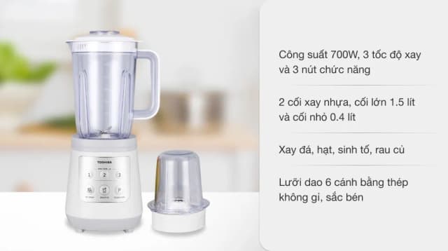 So sánh giá Máy xay sinh tố đa năng Toshiba BL-70PR1NV rẻ nhất? - Ảnh 9