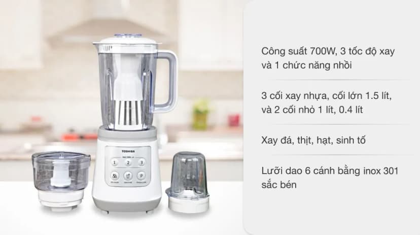 So sánh giá Máy xay sinh tố đa năng Toshiba BL-70PR2NV - Tìm sản phẩm giá rẻ nhất - Ảnh 12