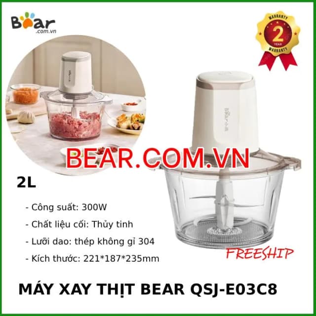 So sánh giá Máy xay thịt Bear CH-5H03P36 300W 1.8 lít rẻ nhất? - Ảnh 8