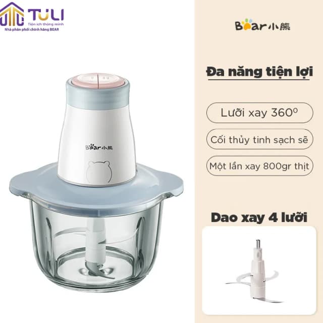 So sánh giá Máy xay thịt đa năng Bear QSJ-B02Q1 300W 2 lít rẻ nhất? - Ảnh 5