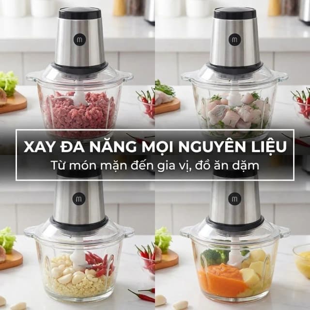 So sánh giá Máy xay thịt đa năng Mishio MK-135 300W 1.8 lít rẻ nhất? - Ảnh 10