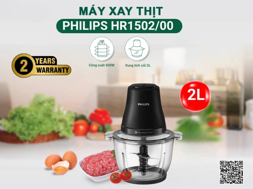 Máy xay thịt đa năng Philips HR1503/00 2 lít - Giá rẻ nhất hôm nay - Ảnh 13