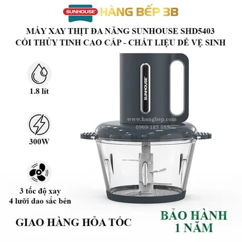 So sánh giá Máy xay thịt đa năng Sunhouse SHD5405 350W 1.8 lít - Tìm sản phẩm giá rẻ nhất - Ảnh 13