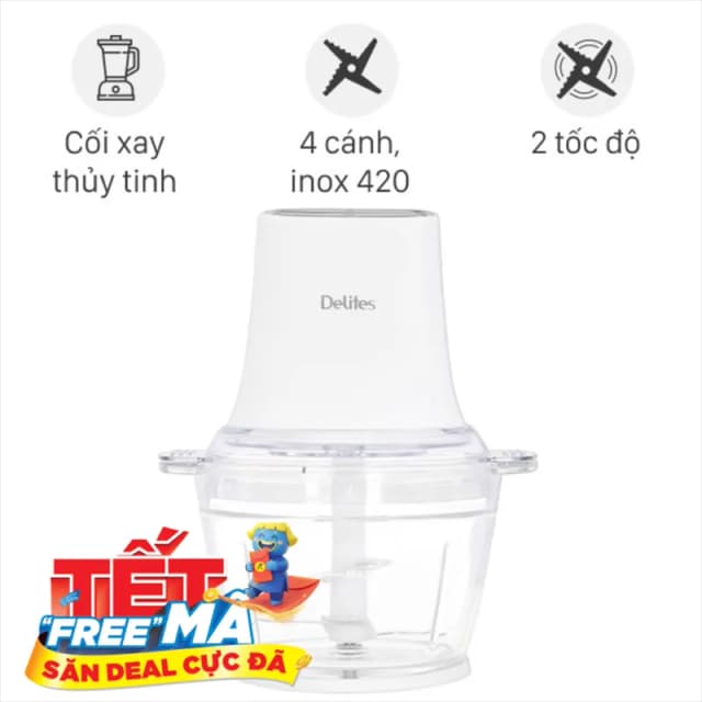 So sánh giá Máy xay thịt đa năng Delites LH101B 250W 1.2 lít rẻ nhất? - Ảnh 12