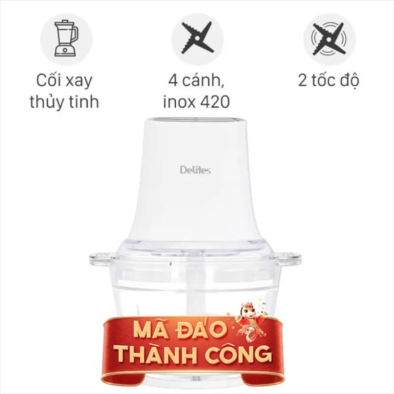So sánh giá Máy xay thịt đa năng Delites MC390E-N 400W 1.2 lít - Tìm sản phẩm giá rẻ nhất - Ảnh 1