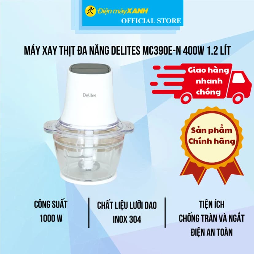So sánh giá Máy xay thịt đa năng Delites MC390E-N 400W 1.2 lít - Tìm sản phẩm giá rẻ nhất - Ảnh 7