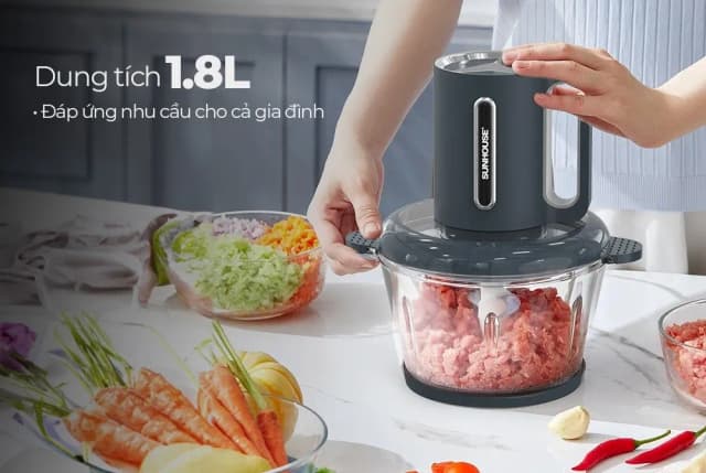So sánh giá Máy xay thịt đa năng Sunhouse SHD5403 300W 1.8 lít rẻ nhất? - Ảnh 7
