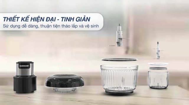 So sánh giá Máy xay thịt đa năng Sunhouse SHD5412 300W 2 lít/0.3 lít rẻ nhất? - Ảnh 5