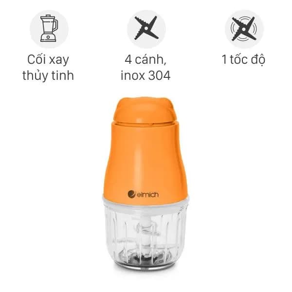 Máy xay thực phẩm Elmich CHE-8665OR 0.25 lít - Ảnh 20