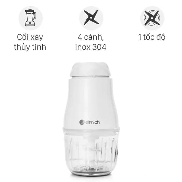 Máy xay thực phẩm Elmich CHE-8665W 0.25 lít - Ảnh 24