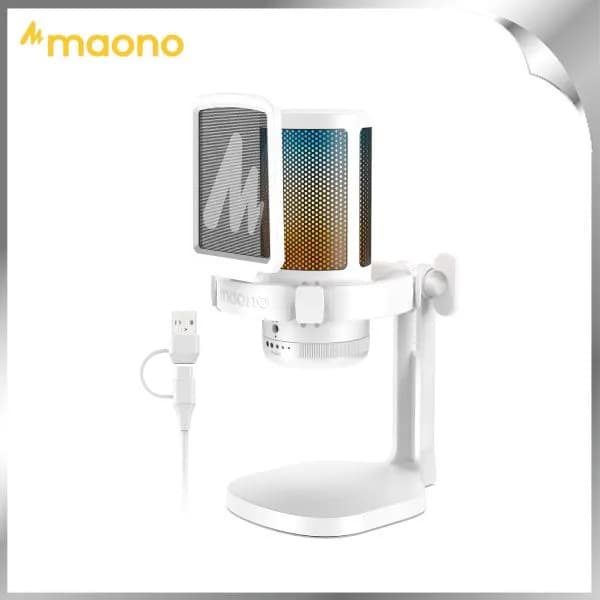 Micro có dây Maono RGB DGM20 White (1 bộ thu) - Ảnh 25