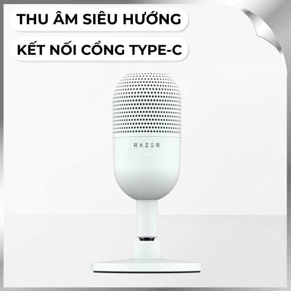 Micro thu âm RAZER Seiren V3 Mini - Trắng - Ảnh 10